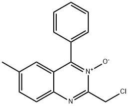 2-(ChloroMethyl)-6-Methyl-4-phenyl-quinazoline 3-Oxide Structure