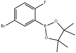 5-BROMO-2-FLUOROPHENYLBORONIC ACID, PINACOL ESTER,942069-51-4,结构式