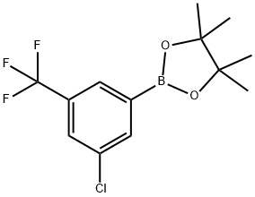 3-CHLORO-5-(TRIFLUOROMETHYL)PHENYLBORONIC ACID PINACOL ESTER Structure