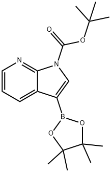 1-Boc-7-Azaindole-3-boronic acid pinacol ester Structure