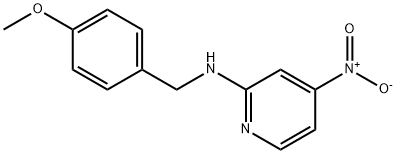 2-(4-甲氧基苄基)氨基-4-硝基吡啶 结构式