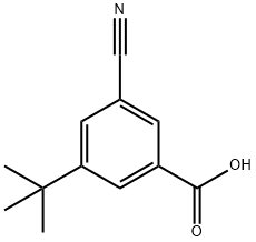 3-(叔丁基)-5-氰基苯甲酸, 942077-12-5, 结构式