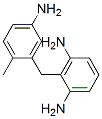 2-[(5-アミノ-2-メチルフェニル)メチル]-1,3-ベンゼンジアミン 化学構造式