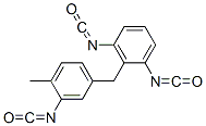 2-[(3-isocyanato-4-methylphenyl)methyl]-m-phenylene diisocyanate Structure