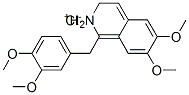1-(3,4-dimethoxybenzyl)-2,3-dihydro-6,7-dimethoxyisoquinolinium chloride Structure