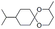 9-isopropyl-2-methyl-1,5-dioxaspiro[5.5]undecane Struktur