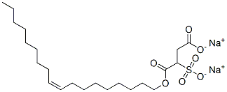 disodium (Z)-1-(octadec-9-enyl) 2-sulphonatosuccinate Structure