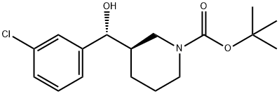 1-Piperidinecarboxylic acid, 3-[(R)-(3-chlorophenyl)hydroxyMethyl]-, 1,1-diMethylethyl ester, (3R)-