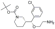 1-Piperidinecarboxylic acid, 3-[(R)-(2-aMinoethoxy)(3-chlorophenyl)Methyl]-, 1,1-diMethylethyl ester, (3R)- 化学構造式