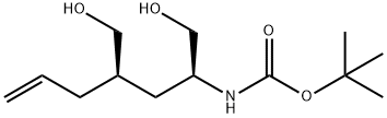 CarbaMic acid, N-[(1S,3R)-1,3-bis(hydroxyMethyl)-5-hexen-1-yl]-, 1,1-diMethylethyl ester Structure