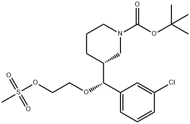 3-[(3-Chloro-phenyl)-(2-methanesulfonyloxy-ethoxy)-methyl]-piperidine-1-carboxylic acid tert-butyl ester