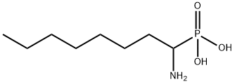 (1-アミノオクチル)ホスホン酸 化学構造式