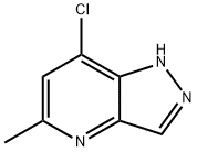 7-クロロ-5-メチル-1H-ピラゾロ[4,3-B]ピリジン 化学構造式
