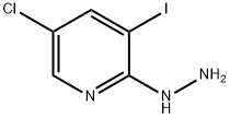 5-CHLORO-3-IODOPYRIDIN-2-YLHYDRAZINE Structure