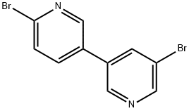 5,6′-ジブロモ-3,3′-ビピリジン 化学構造式