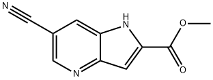 METHYL 6-CYANO-1H-PYRROLO-[3,2-B]PYRIDINE-2-CARBOXYLATE Struktur