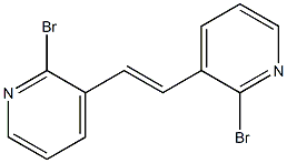 Pyridine, 3,3'-(1Z)-1,2-ethenediylbis[2-bromo- Structure