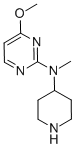 4-METHOXY-N-METHYL-N-4-PIPERIDINYL-2-PYRIMIDINAMINE 结构式