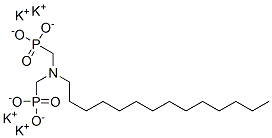 [[(テトラデシルイミノ)ビス(メチレン)]ビスホスホン酸]テトラカリウム 化学構造式