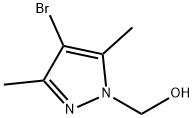 4-bromo-3,5-dimethyl-1H-pyrazole-1-methanol Struktur
