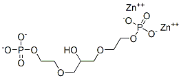 1,3-bis[2-(phosphonooxy)ethoxy]propan-2-ol, zinc salt Structure