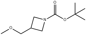 3-(甲氧基甲基)氮杂环丁烷-1-羧酸叔丁酯, 942308-05-6, 结构式