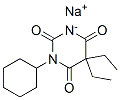 1-シクロヘキシル-5,5-ジエチルピリミジン-2,4,6(1H,3H,5H)-トリオン/ナトリウム,(1:1) 化学構造式