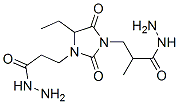 4-ethyl-.alpha1-methyl-2,5-dioxoimidazolidine-1,3-di(propionohydrazide)|