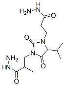 4-isopropyl-.alpha1-methyl-2,5-dioxoimidazolidine-1,3-di(propionohydrazide) Structure
