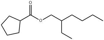 シクロペンタンカルボン酸2-エチルヘキシル 化学構造式