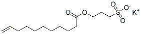 potassium 3-sulphonatopropyl undec-10-enoate 结构式