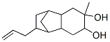 2-allyldecahydro-6-methyl-1,4-methanonaphthalene-6,7-diol 结构式