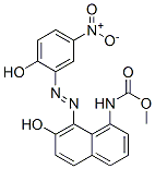 methyl [7-hydroxy-8-[(2-hydroxy-5-nitrophenyl)azo]-1-naphthyl]-carbamate 结构式
