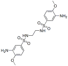 N,N'-ethylenebis[3-amino-4-methoxybenzenesulphonamide] 结构式