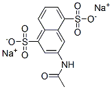 3-acetamidonaphthalene-1,5-disulphonic acid, sodium salt Structure