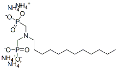 [(dodecylimino)bis(methylene)]bisphosphonic acid, ammonium salt 结构式