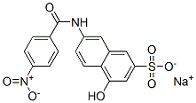 sodium 4-hydroxy-7-[(4-nitrobenzoyl)amino]naphthalene-2-sulphonate Structure