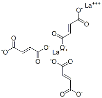 トリス[(3-カルボキシ-1-オキソ-2-プロペニル)オキシ]ランタン 化学構造式