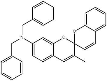 N,N-dibenzyl-3-methyl-2,2'-spirobi[2H-1-benzopyran]-7-amine 结构式
