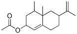 2,3,4,4a,5,6,7,8-octahydro-4,4a-dimethyl-6-(1-methylvinyl)-2-naphthyl acetate 结构式