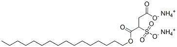 diammonium 1-hexadecyl 2-sulphonatosuccinate Struktur