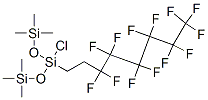 3-chloro-1,1,1,5,5,5-hexamethyl-3-(3,3,4,4,5,5,6,6,7,7,8,8,8-tridecafluorooctyl)trisiloxane 结构式