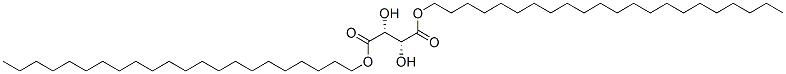(2R,3R)-2,3-ジヒドロキシブタン二酸ジドコシル 化学構造式