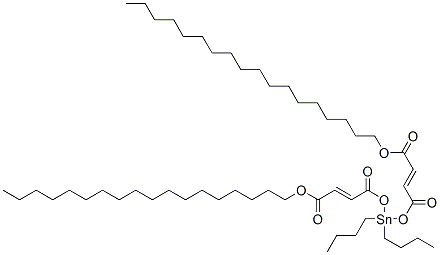 dioctadecyl 4,4'-[(dibutylstannylene)bis(oxy)]bis[4-oxocrotonate] Struktur