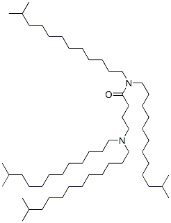 4-(diisotridecylamino)-N,N-diisotridecylbutyramide 结构式