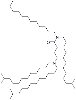 4-(diisotridecylamino)-N,N-diisotridecylbutyramide Structure