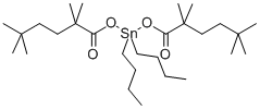 dibutylbis[(1-oxo-tert-decyl)oxy]stannane Structure
