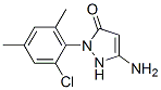 5-amino-2-(2-chloro-4,6-dimethylphenyl)-2,-dihydro-3H-pyrazol-3-one,94247-40-2,结构式