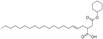 4-cyclohexyl hydrogen 2-octadecenylsuccinate Structure