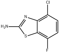2-BenzothiazolaMine, 4-chloro-7-fluoro-,942473-91-8,结构式